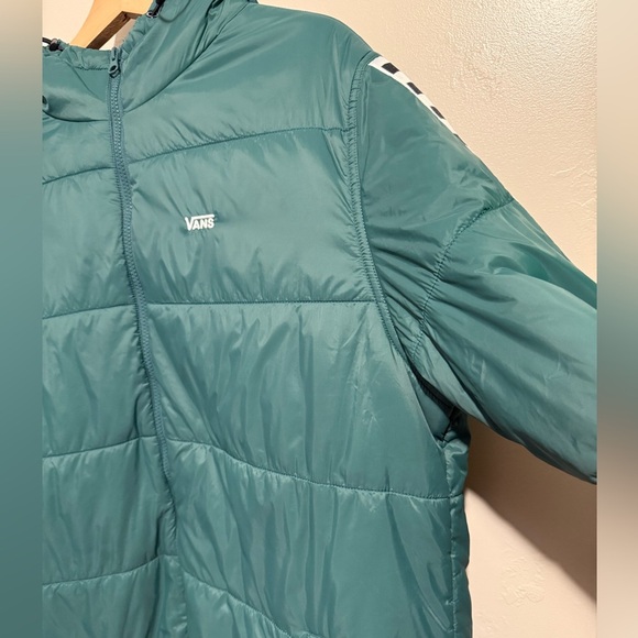 Vans Woodridge Men's Jasper Green Checkerboard Coat Outerwear Hooded Jacket LRG - Picture 8 of 16